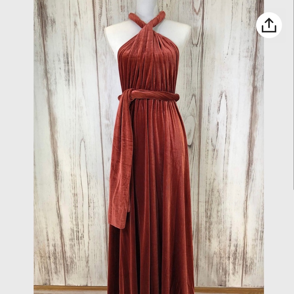 Rust Infinity Bridesmaid Dress
